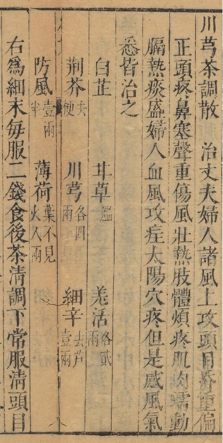 Oryginalna receptura Chuan Xiong Cha Tiao San